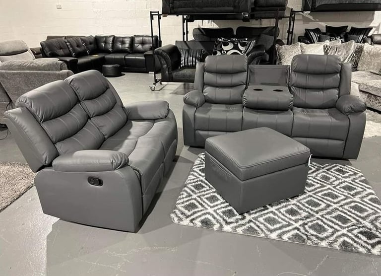 image for ❤️Stylish Luxury Roma Recliner Sofa Set 🚛3+2 & Corner❤️25% Price Drop😘Order Fast COD🚛