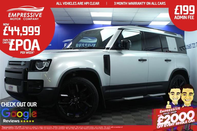 2021 21 LAND ROVER DEFENDER 2.0 SD4 S SUV 5DR DIESEL AUTO 4WD EURO 6 (S/S) (240 