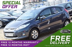 2012 Ford Fiesta 1.6 TITANIUM ECONETIC II TDCI 5d 94 BHP + FREE DELIVERY + FREE 