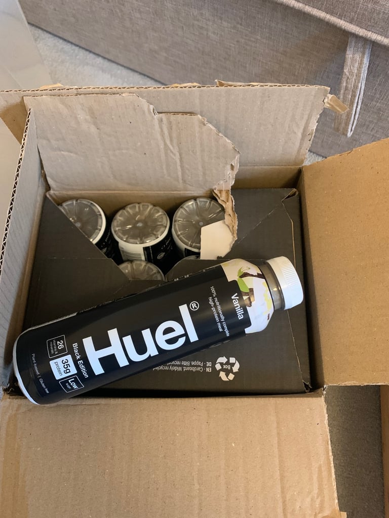 image for Huel vanilla protein drinks Black edition 