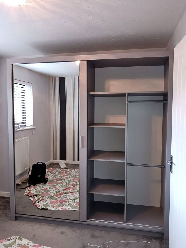 Chicago 2/3 Door Full Mirror Sliding Wardrobe / Order Now in East End