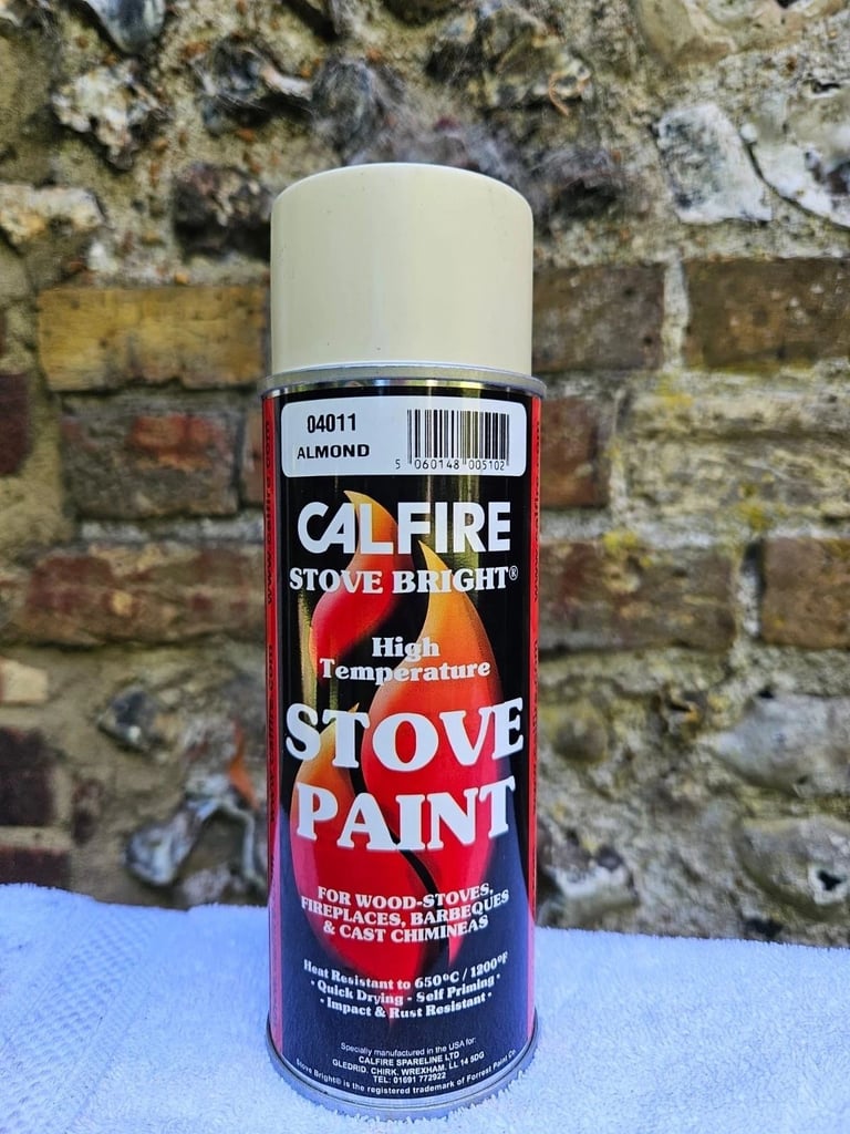 image for Calfire High Temperature Stove Spray Paint - Almond - 400ml