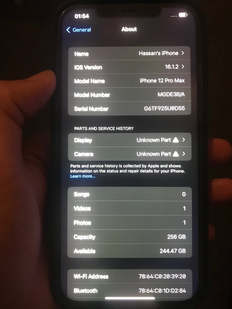 Immaculate Gold iPhone 12 Pro Max 256GB