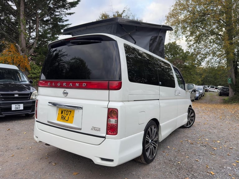 2007 Nissan Elgrand POP TOP 4 Berth Full Camper Conversion