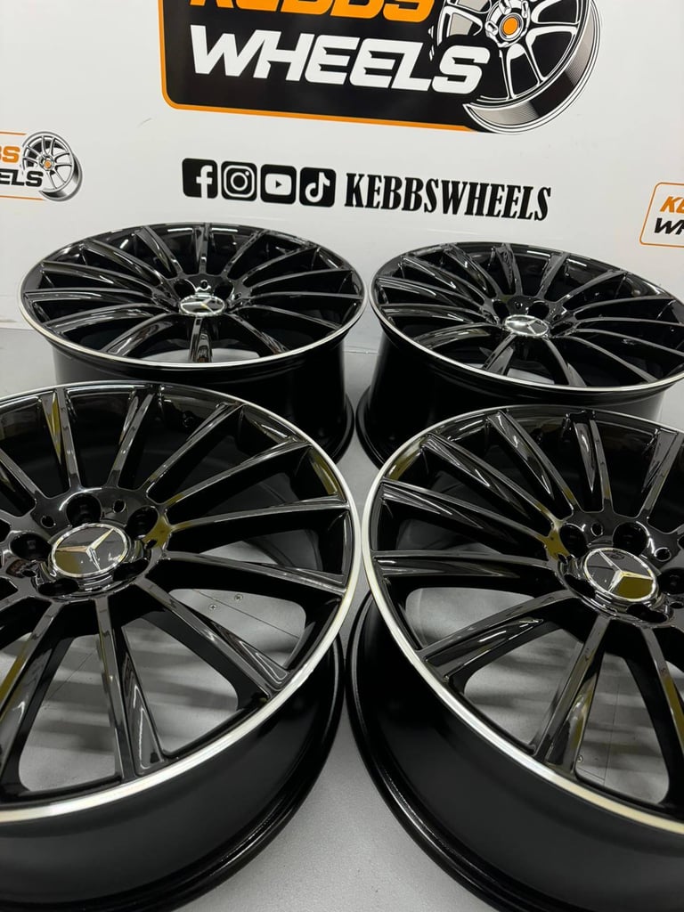 20" MERCEDES TURBINE TWIST REPLACEMENT ALLOY WHEELS C CLASS E CLASS S CLASS 