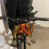 Orange/black Barracuda bike