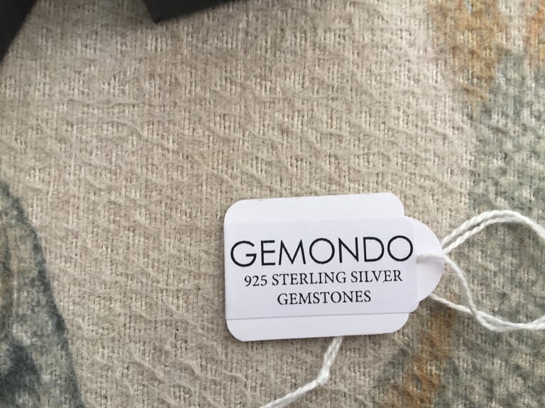 Gold plated over sterling silver, peridot and topaz earrings, NEW