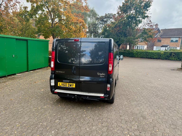 2010 Renault Trafic Sportive Sat Nav Lwb Alloys Black Vauxhall vivaro Sportive