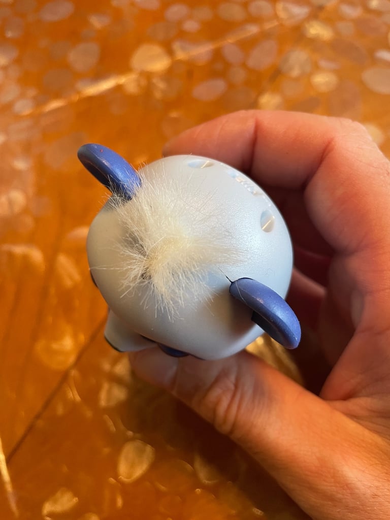 Fingerling Purple Glitter Panda White Hair, WowWee USED 2017 Tested Working