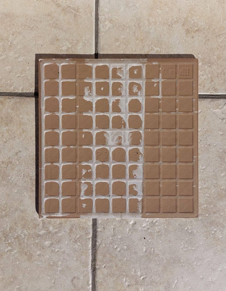 NEW Blue square mosaic bathroom ceramic tiles - pack of 7