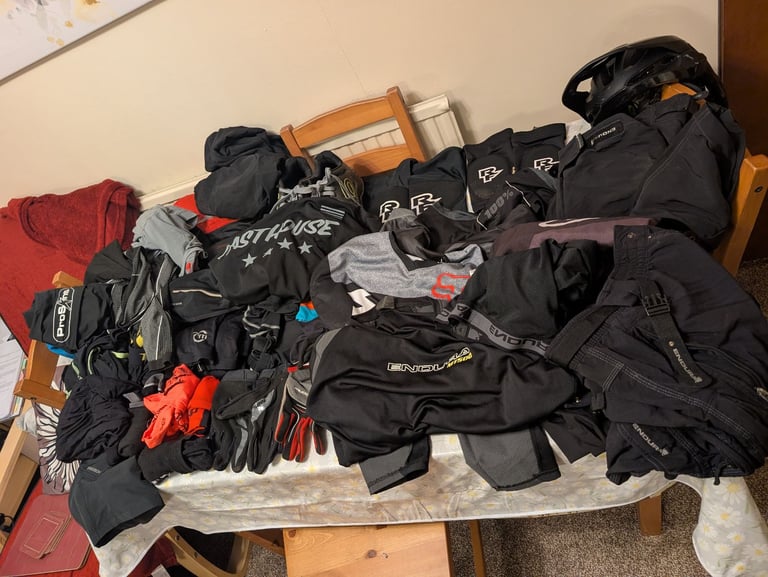 Job lot bundle MTB clothing and equipment 