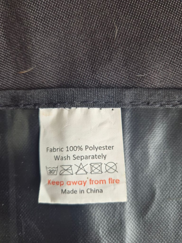 Black washable pet car seat protector