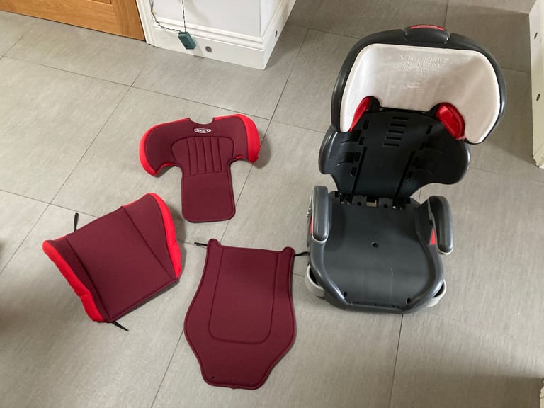 Graco Junior Maxi Lightweight High back Booster Seat, Group 2/3 Rare Chili Color