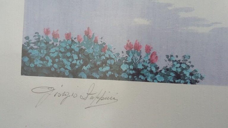 Set of 5 Georgio Zuppini framed & signed lithographs - £180 or as priced individually