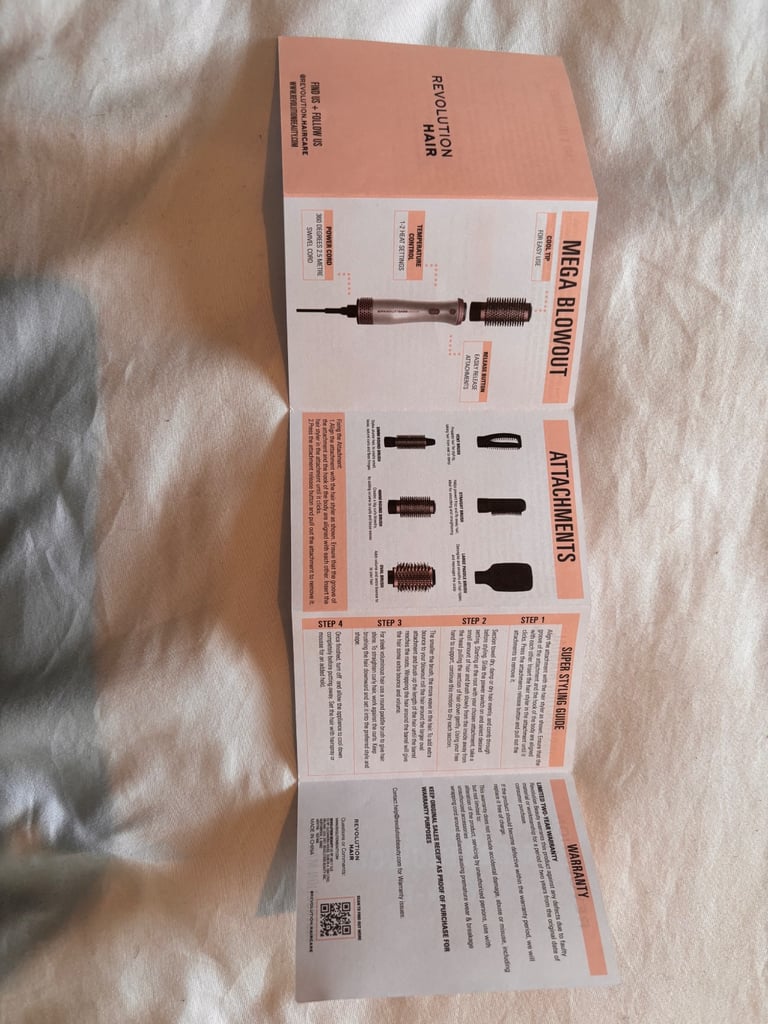 Revolution hair: 6 in 1 hot air brush