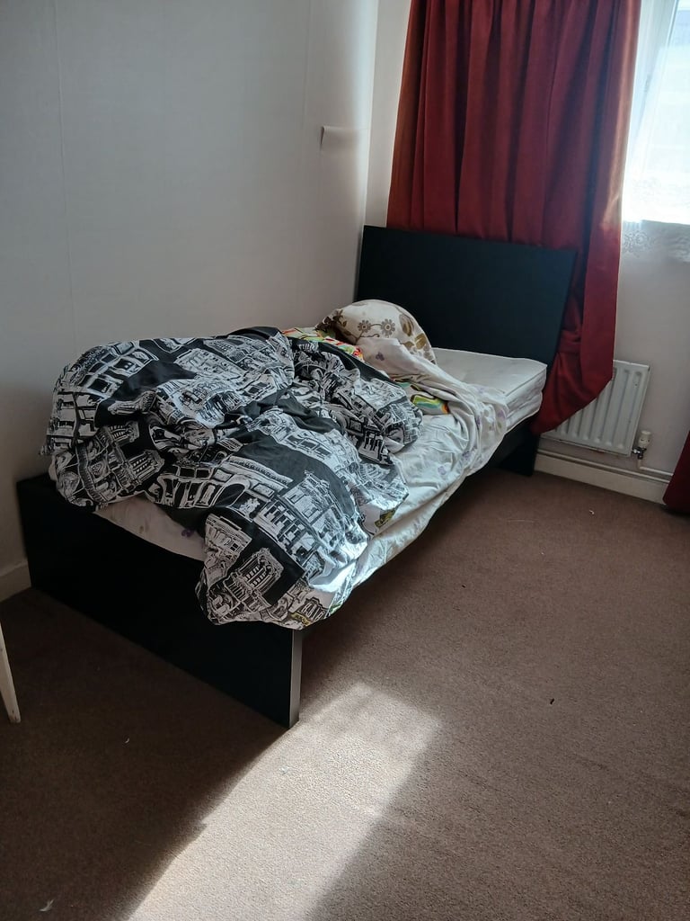 Single Ikea bed delivery available 