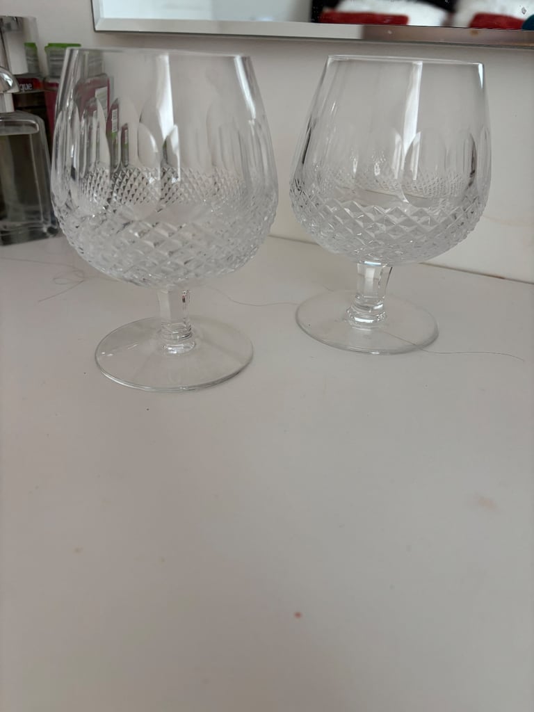 image for Crystal brandy glasses for sale 