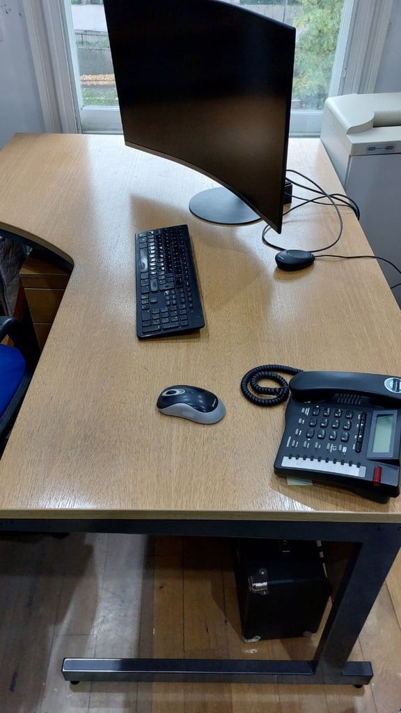 Good strong wood office desk