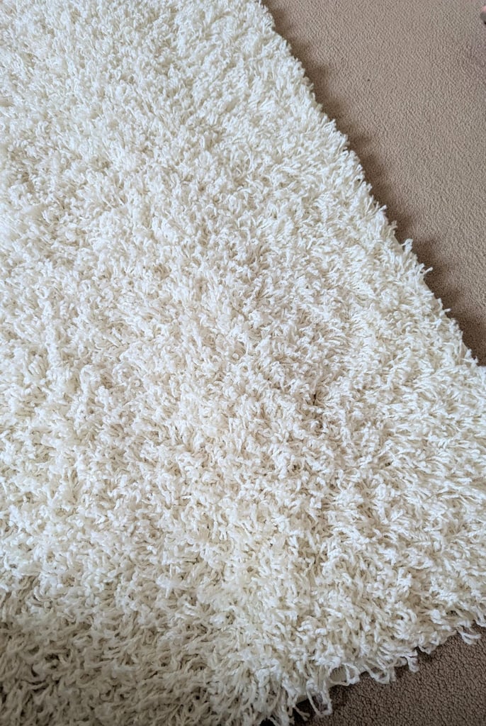 image for Brand new cream soft heavyweight twist pile rug 120x170cm