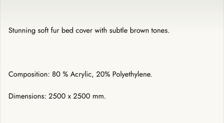 image for LUXURY NOBILIS FUR THROWS UNUSED