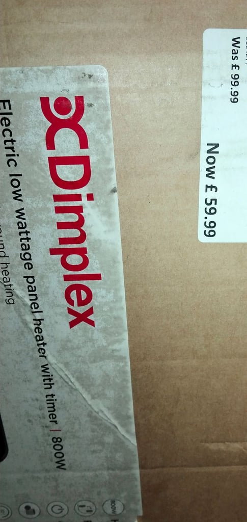2 New Dimplex Low Wattage Electric Heaters £35 each