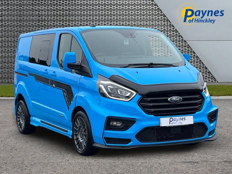 Ford Transit Custom MS-RT Double Cab Van 320 L1 2.0L 170ps AUTO KLM Light Blue