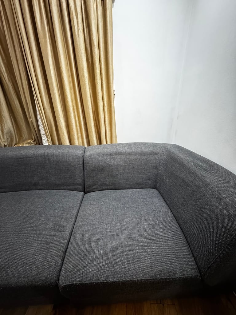 Modern Dark Grey Corner Sofa - Excellent Condition