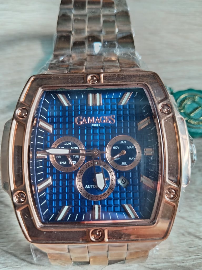 Gamages Of London Limited Edition Magnitude Automatic Watch - Rose  Gold