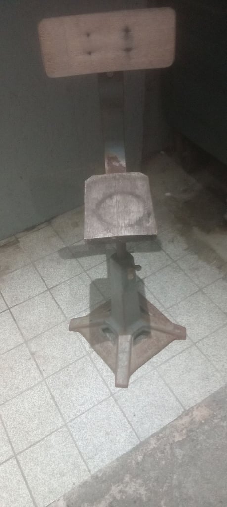 Antique Singer stool