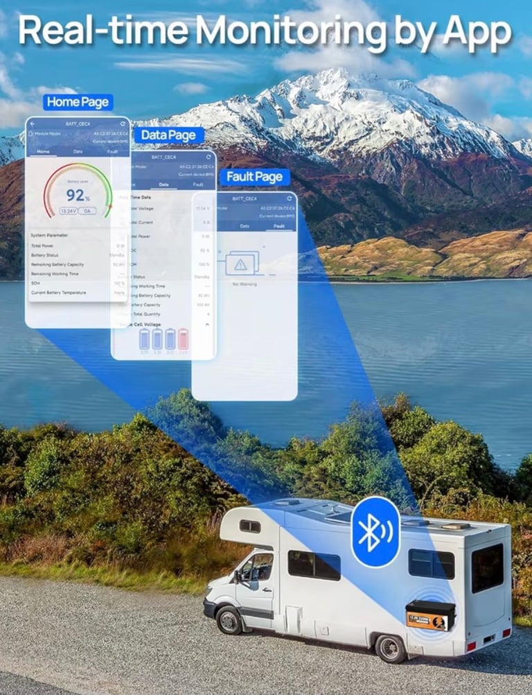 ECO-WORTHY 12V 280AH LiFePO4 Batt  Brand new never been used Energy with Bluetooth  