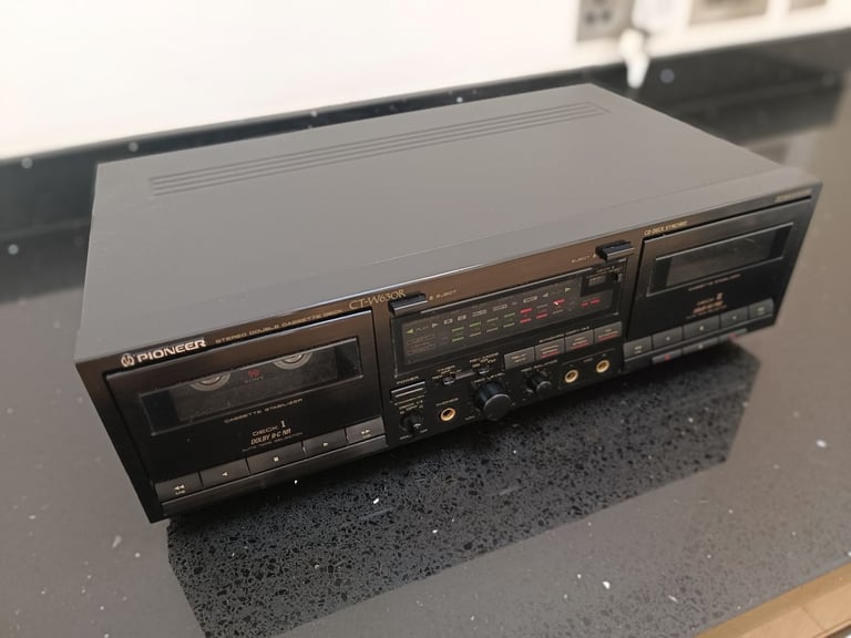 Vintage Pioneer CT-W630R Double Cassette Deck