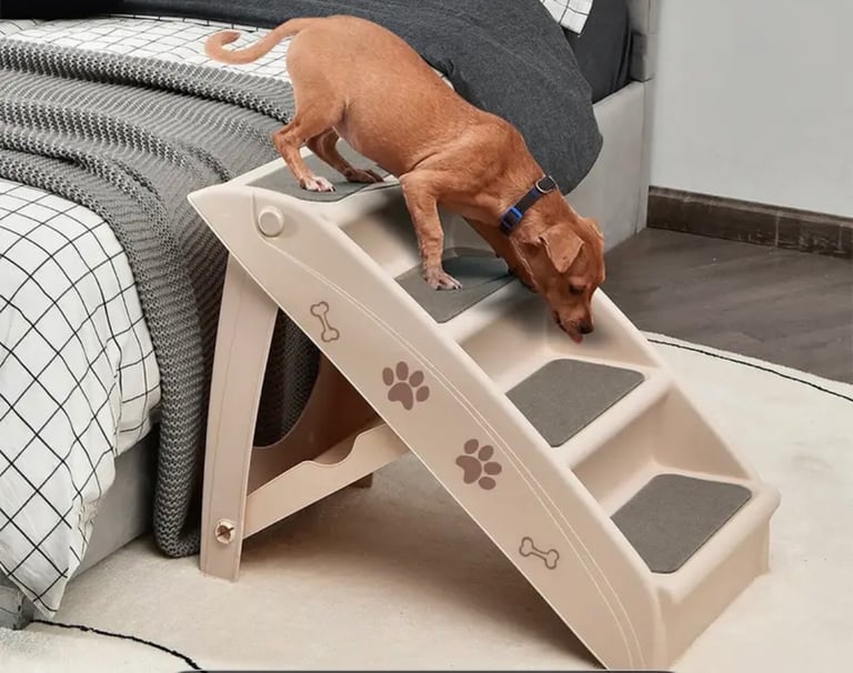 image for Pet stairs to get on and off furniture - bed 
