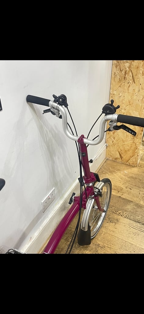 Brompton M6L (C Line Explore) - Brooks Saddle - Claret