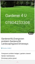 Gardener 4u /Overgrown Gardens/All Landscaping/Driveways
