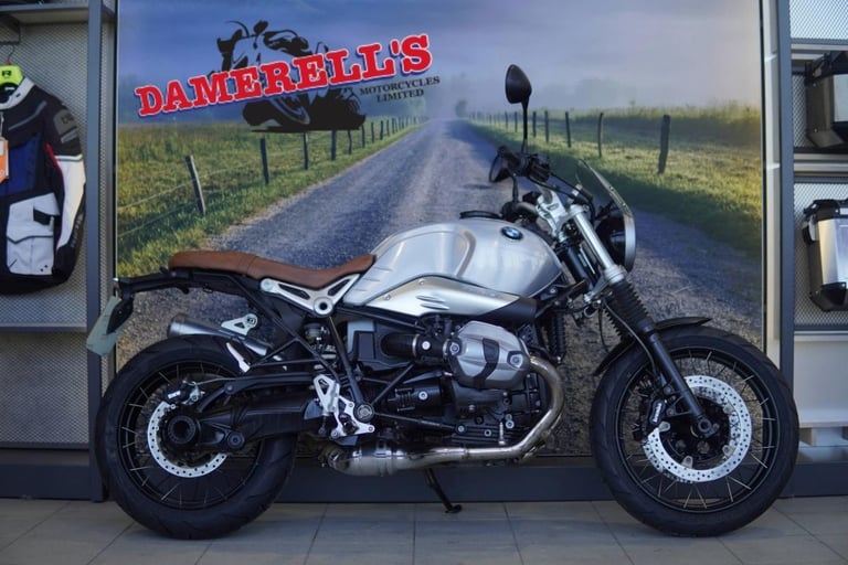 2016 BMW R NINE T SCRAMBLER SILVER MOTORCYCLE