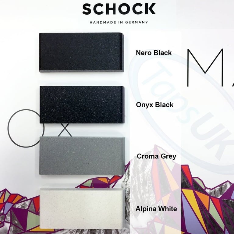 Schock 1.5 bowl white undermount sink