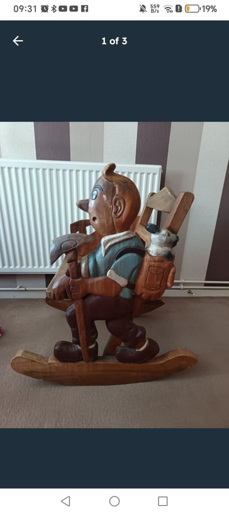 image for Wooden TinTin Rocking Chair