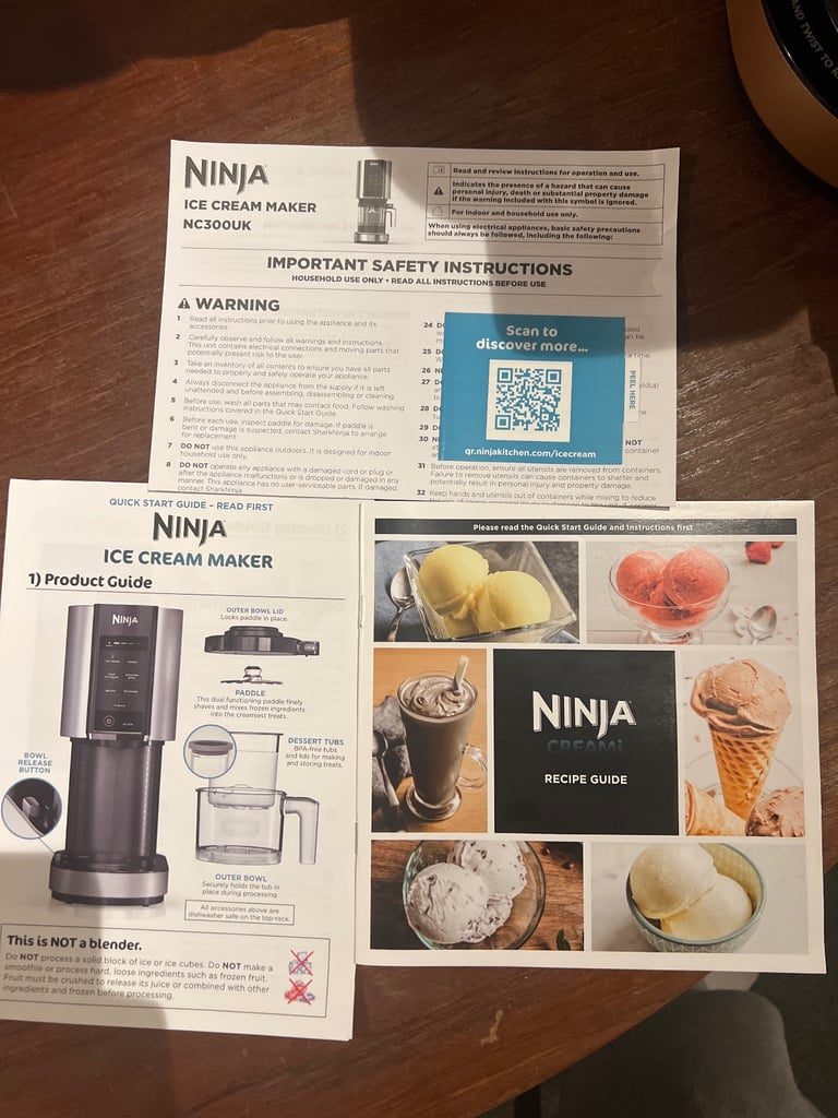 Ninja CREAMi Ice Cream & Frozen Dessert Maker  (open to Offers) 