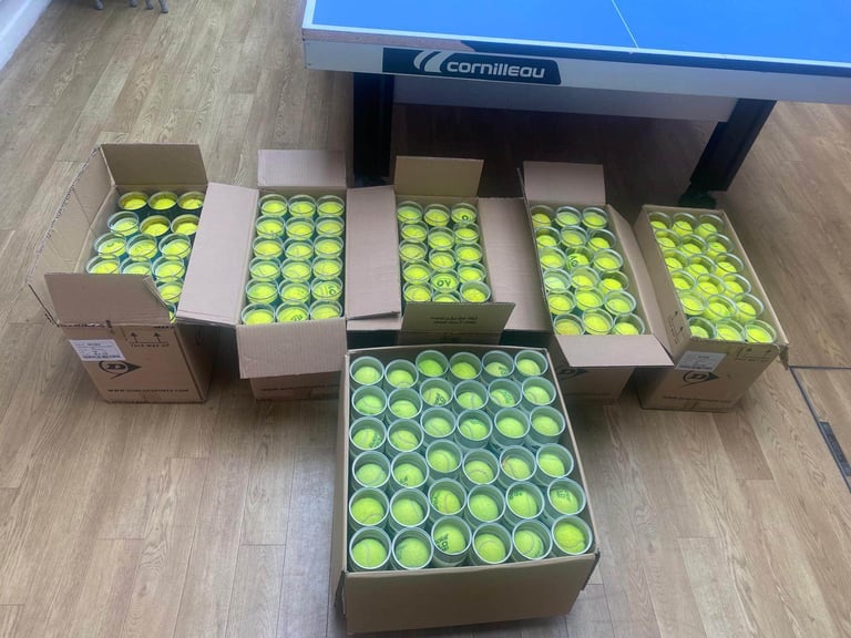 image for 72 used tennis balls directly from tennis club for sale