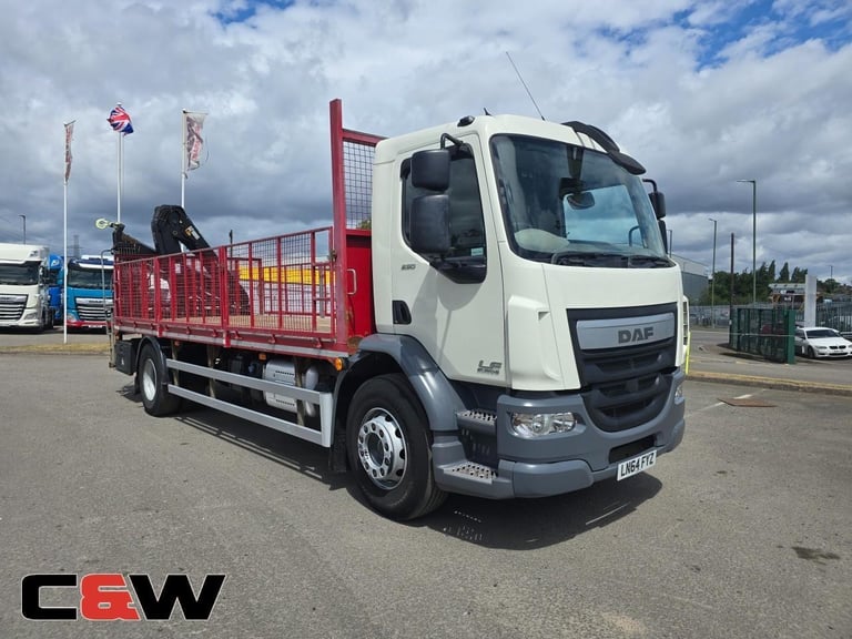 2014 (64) DAF FA LF 250 4x2 18 Ton Flatbed Crane - 219000kms