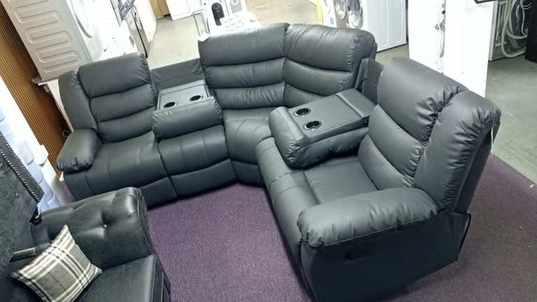 image for  Roma Recliner 3+2 Sofa Set – Elegant Leather Design | Limited Stock Offer **