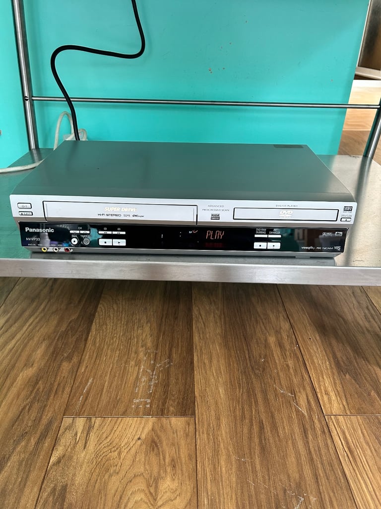 image for Panasonic NV-VP33 DVD CD Player VHS VCR Combo Silver Genuine Tested Working