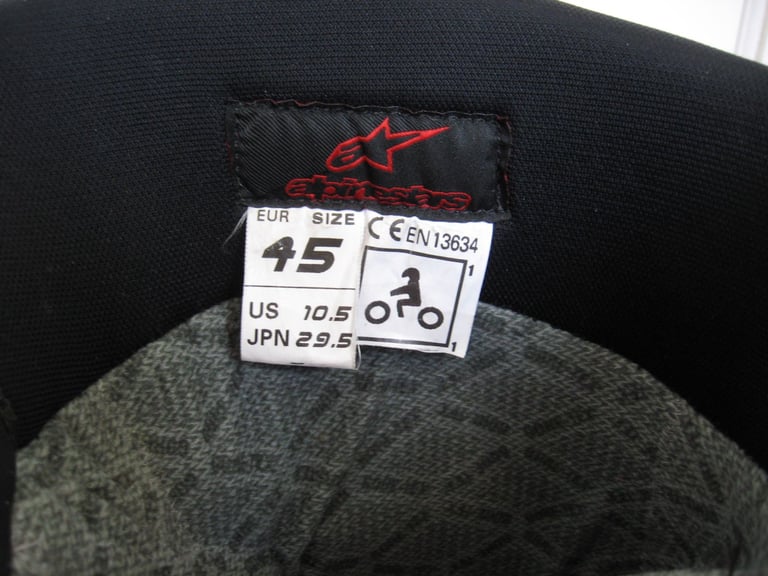 ALPINESTARS Web Gore-Tex motorbike boots EU45 UK 10.5 waterproof motorcycle, vgc