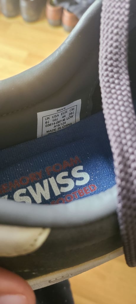 High end K-swiss trainers