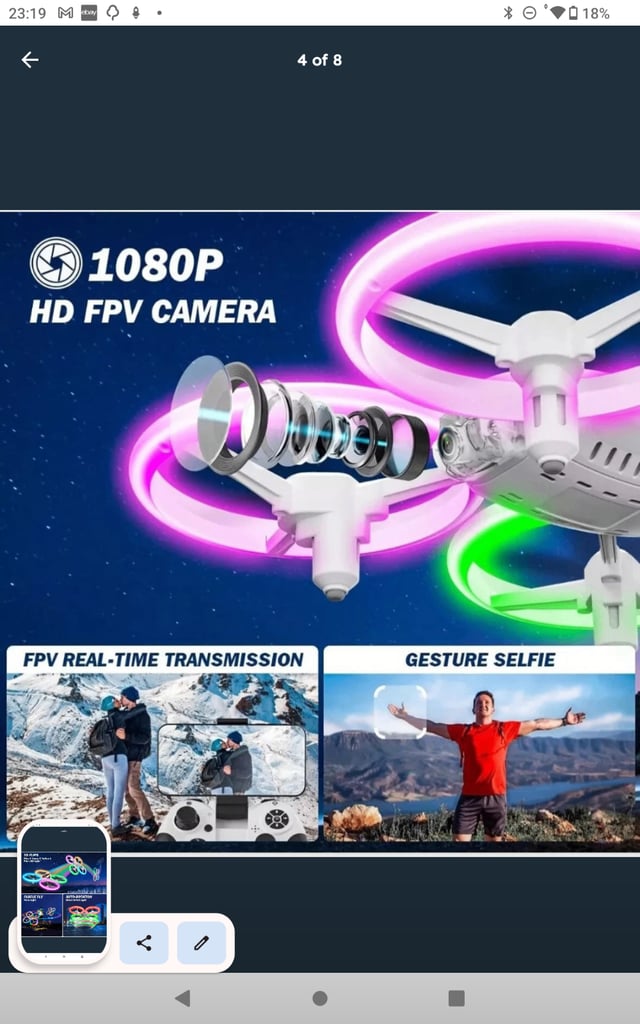 Q9C drone with camera for kids/adults 3d flips 1080p hd fpv camera quadcopter new