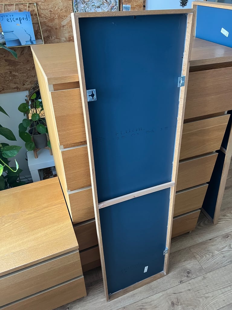 Ikea Mirror - Oak Frame - Great Condition - Used.
