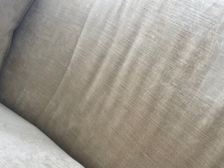 Laura Ashley knoll  crushed gold 3-4 seater sofa 
