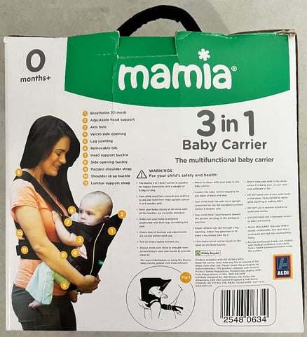 Aldi mamia baby carrier new arrivals