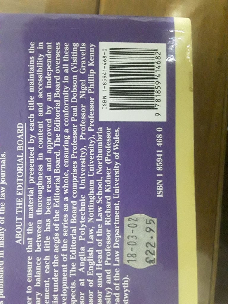3 Books Included, Organisational Behaviour 1 Third edition, Principles of Employment  Law,  