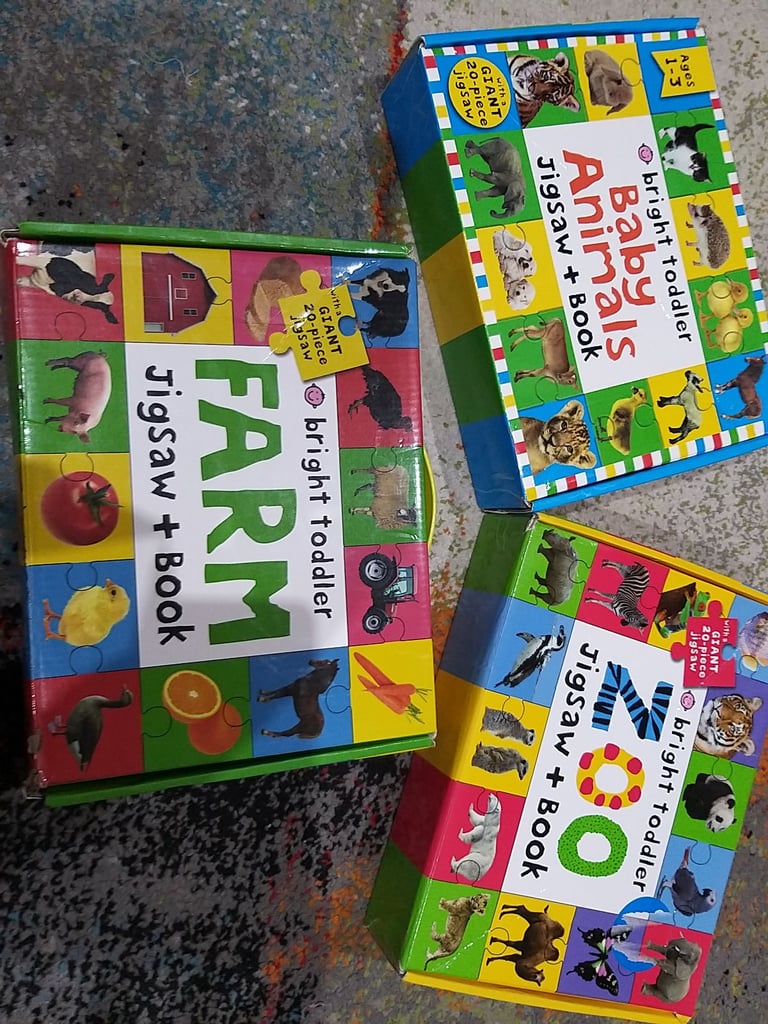image for Toddlers jigsaws farm zoo baby animals